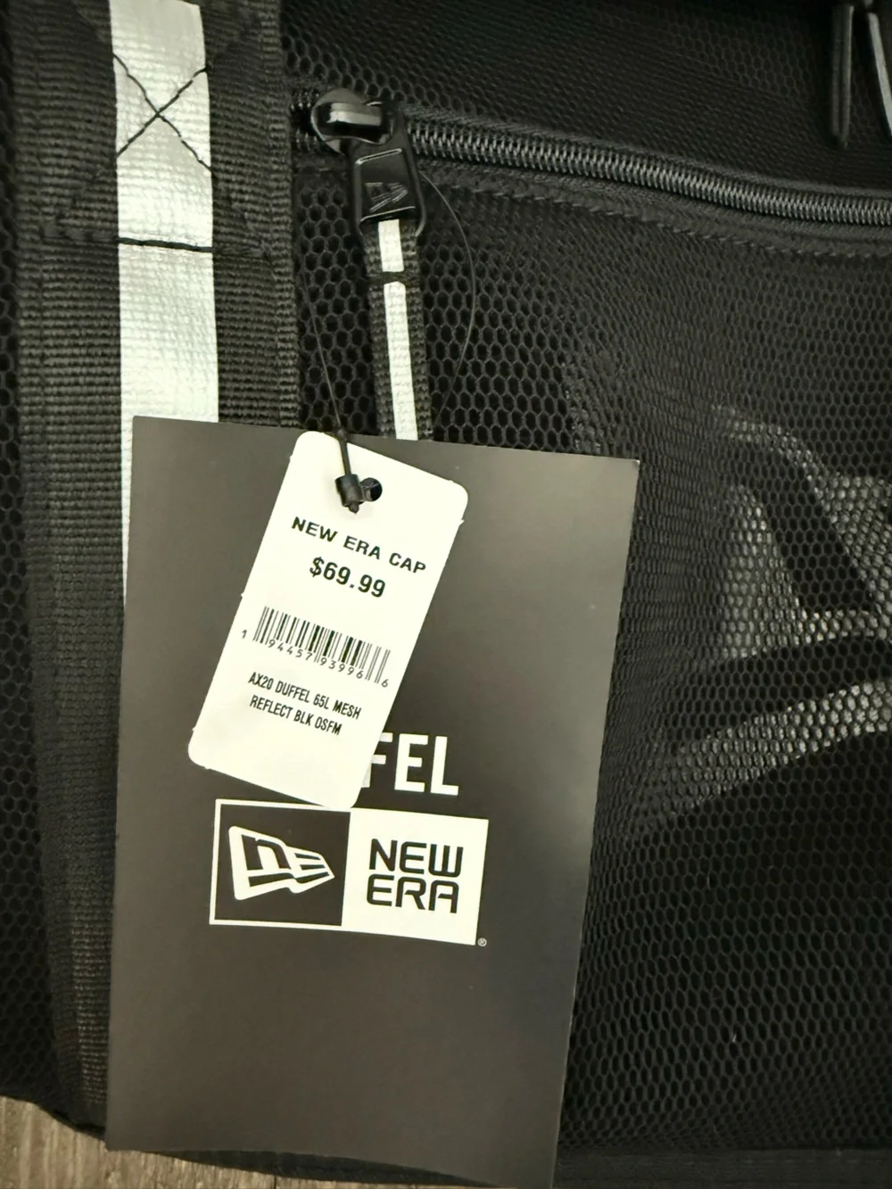 New Era Black Duffel Bag